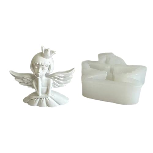 Engelsmädchen Silikonform Plasters Form Duft Kerze Schimmel Tisch Ornament Schimmel Epoxidform Nicht Stick Engel Mädchen Silikonform Tool von Trufolxiaz