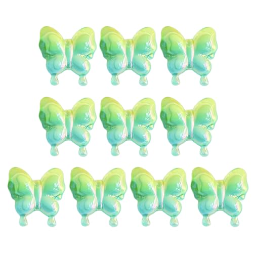 Friendship Armband Making Perlen 10pcs Halloween Gradientenfarbe Schmetterling Verstreute Perlen Acryl Telefon Perlen Gradient Farb Schmetterling Perle von Trufolxiaz