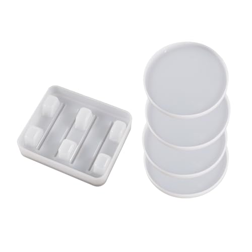Harz Silikonform Set Runde Untersetzerform Epoxidharzform Untersetzerhalter Formen Perfekt Für Epoxidharz Silicon Form von Trufolxiaz