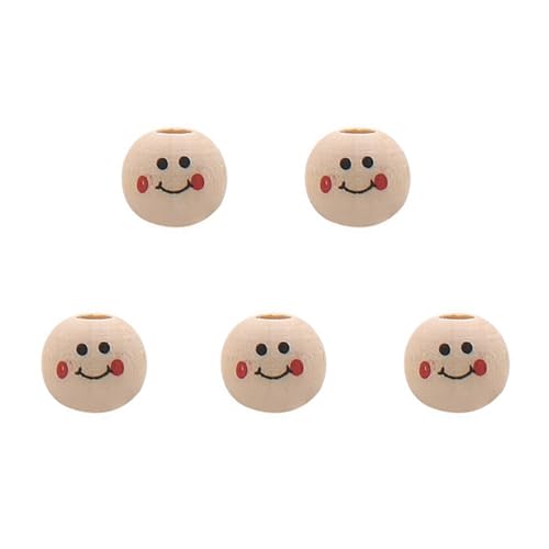 Holzperlen Mit Herrlichem Gesichtsausdruck Pack Von 100 Holzkugeln Für Kunsthandwerk Und Partydekorationen Einzigartige Geschenk Home Decor von Trufolxiaz