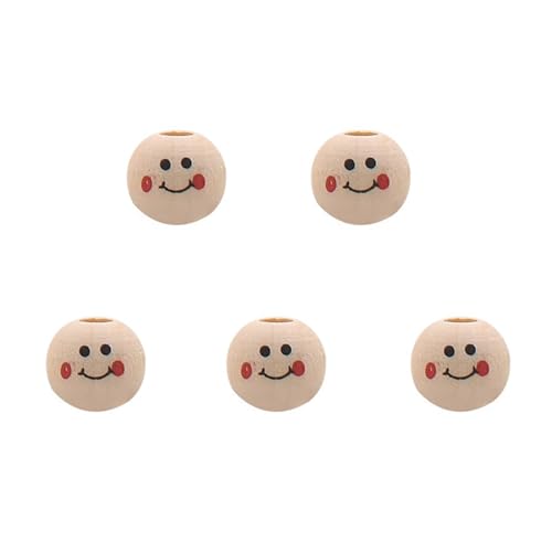Holzperlen Mit Herrlichem Gesichtsausdruck Pack Von 100 Holzkugeln Für Kunsthandwerk Und Partydekorationen Einzigartige Geschenk Home Decor von Trufolxiaz