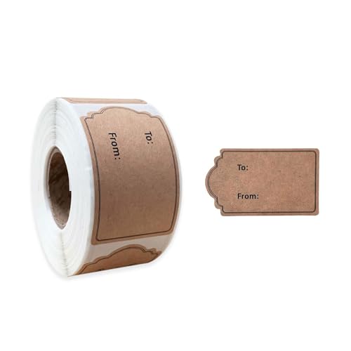 Kraft Beschriftungen Aufkleber Schreibbar Geschenkbezeichnungen Selbstklebende Labels Weihnachtsgeschenkname Tagen Und Etiketten Aufkleber Geschenkdekoration Geschenk Tages von Trufolxiaz