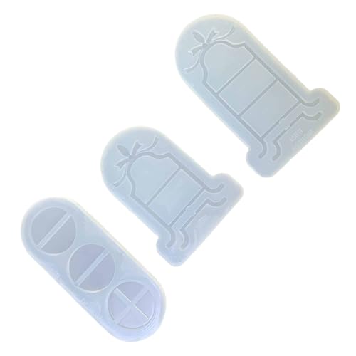 Packung 3 Silikon Fondant Rack Formen Süßigkeitenhalter Formen Desserthalter Formen Multifirtional Küchenzubehör Zuckerhalter Formen Set Set Set von Trufolxiaz