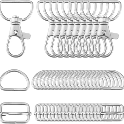 Packung Von 50 Schlüsselreiter Lobster Hook Keychain Hakenschlüsselketten Hummerverschluss Leichtmetallmaterial Für Schlüsselanhänger Und Brieftaschen Keychain Lobster Clasp Packung Von 50 Schlüsselreiter Lobster Hook Keychain Hakenschlüsselketten Hummerverschluss Leichtmetallmaterial Für Schlüsselanhänger Und Brieftaschen Keychain Lobster Clasp von Trufolxiaz