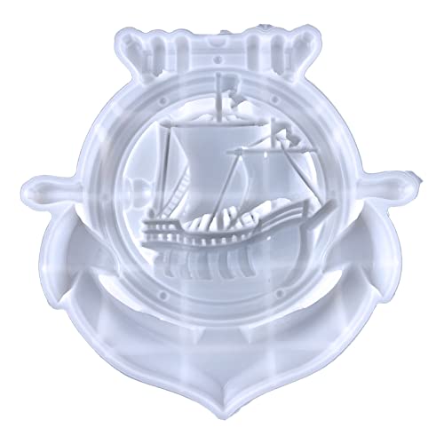 Semi Sterososkopische Segelankermauer Ornamente Drop Kleberform Wandanhänger Desktop Dekorationen Epoxid Silikonform Silikon Anhänger Für Epoxidharz von Trufolxiaz