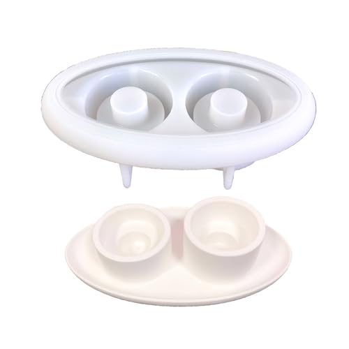 Silikonform Zur Herstellung Von Kerzenhaltern Die Zwei Lochkerzenhalter Kristall Silikonform Kerzenharzform Kerzenhalter Machen Lassen von Trufolxiaz