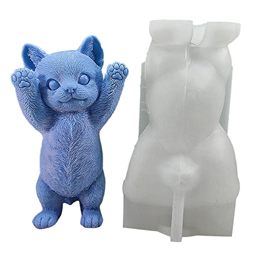 Stehende Katzen Epoxidharzform Süßkatze Silikonform Duft Kerze Epoxidharz Schimmel Home Ornament Dekore Silikonform Handgefertigtes Handwerk Schmuckwerkzeug Werkzeug von Trufolxiaz