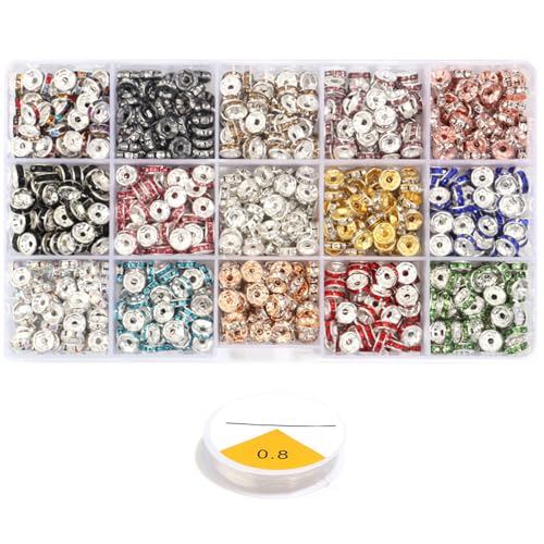 Strasssteine Rondelle Spacer Perlen Zarte Rondelle Perlen Mit Funkelnden Kristallen Für Elegante Schmuckschöpfungsschüttler Perle Strasssteine Rondelle Spacer Perlen Zarte Rondelle Perlen Mit Funkelnden Kristallen Für Elegante Schmuckschöpfungsschüttler Perle von Trufolxiaz