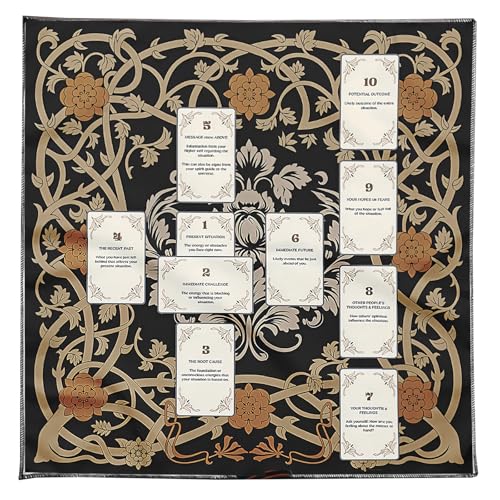 Trufolxiaz Eleganter Tarot Tisch Deckt Dekorative Tarots Fabric Astrologys Tischabdeckungen Für Reisemystik Enthusiasten Präsentieren Samtiges Glückstisch Cover von Trufolxiaz