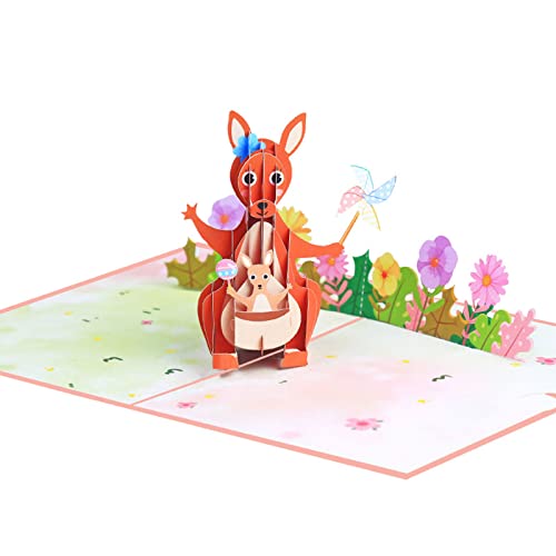 Trufolxiaz Muttertag Känguroo Grußkarte Segense Hochzeitseinladungskarte Für Frau Festival Segen Karten Mutter Day Card von Trufolxiaz