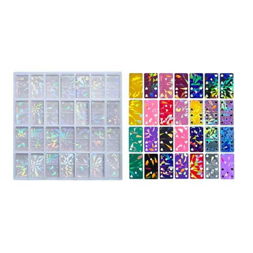 Trufolxiaz Praktische Epoxidharz Dominos Schimmel Mit 28 Hohlräumen Robust Trufolxiaz Praktische Epoxidharz Dominos Schimmel Mit 28 Hohlräumen Robust von Trufolxiaz
