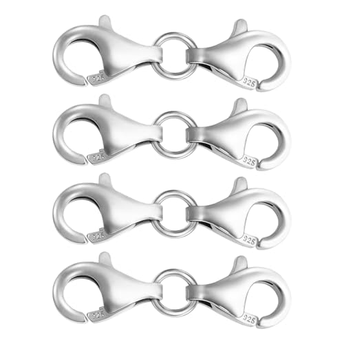 Vielseitige Doppelverschlussbefestigungen Silber Doppelöffnungshummerverschluss Für Schmuck Und Armbandhandwerksbrautschmuckkomponenten von Trufolxiaz