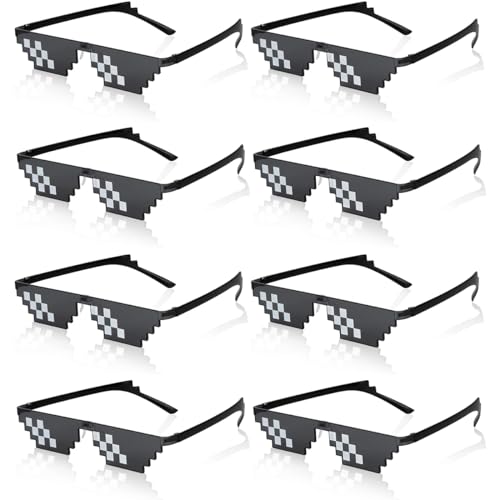 TrukD Mosaik Sonnenbrille Coole Brille, 8pcs Pixel Mosaik Brille Anti-UV Lustige Sonnenbrille Coole Brille für Männer Frauen Kinder Foto Requisiten Party Dekoration TrukD Mosaik Sonnenbrille Coole Brille, 8pcs Pixel Mosaik Brille Anti-UV Lustige Sonnenbrille Coole Brille für Männer Frauen Kinder Foto Requisiten Party Dekoration von TrukD