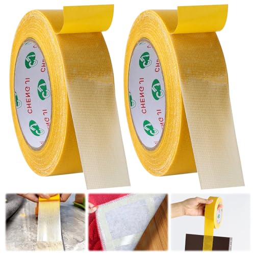 Trukafie 2 Rolls Doppelseitiges Klebeband, 3.5cm x 20m Klebeband Doppelseitig Extra Stark, Double Sided Tape, Teppich Klebeband für Teppich, Foto, Wand, Küche, Zuhause, Schule, Auto oder Outdoor Trukafie 2 Rolls Doppelseitiges Klebeband, 3.5cm x 20m Klebeband Doppelseitig Extra Stark, Double Sided Tape, Teppich Klebeband für Teppich, Foto, Wand, Küche, Zuhause, Schule, Auto oder Outdoor von Trukafie