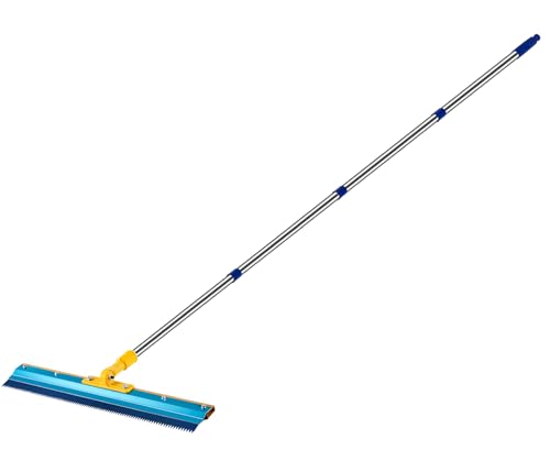 Gekerbter Rakel für Epoxidharz, Epoxid-Bodenabzieher mit 199,9 cm langer Edelstahlstange, Zementlackierwerkzeug für Epoxid, Zement, selbstnivellierend Gekerbter Rakel für Epoxidharz, Epoxid-Bodenabzieher mit 199,9 cm langer Edelstahlstange, Zementlackierwerkzeug für Epoxid, Zement, selbstnivellierend von Trumego