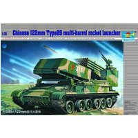 Chinesischer Raketenwerfer 122mm Typ 89 Multi-barrel Rocket Launcher von Trumpeter