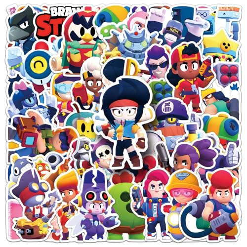 50 Stück Brawl Stars PVC-Wasseraufkleber – Kreative Graffiti-Cartoon-Aufkleber für Kinder – Deko für Skateboards, Koffer, Laptops – Selbstklebende Stickers 50 Stück Brawl Stars PVC-Wasseraufkleber – Kreative Graffiti-Cartoon-Aufkleber für Kinder – Deko für Skateboards, Koffer, Laptops – Selbstklebende Stickers von TrustKK