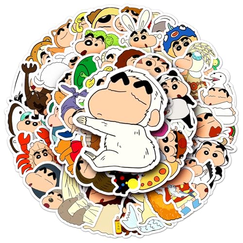 50 Stück Crayon Shin-chan PVC-Wasseraufkleber – Kreative Graffiti-Cartoon-Aufkleber für Kinder – Deko für Skateboards, Koffer, Laptops – Selbstklebende Stickers 50 Stück Crayon Shin-chan PVC-Wasseraufkleber – Kreative Graffiti-Cartoon-Aufkleber für Kinder – Deko für Skateboards, Koffer, Laptops – Selbstklebende Stickers von TrustKK