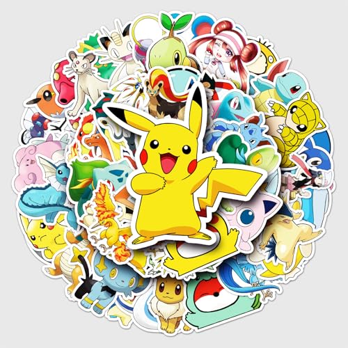 50 Stück PVC-Wasseraufkleber – Kreative Graffiti-Cartoon-Aufkleber für Kinder – Deko für Skateboards, Koffer, Laptops – Selbstklebende Stickers von TrustKK