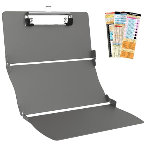 Still-Klemmbrett, faltbar, optional, DIY-Edition, medizinische Spickzettel, Aluminium, 3 Schichten, faltbare Klemmbretter, Taschengröße, Profil-Clip, Krankenschwester-Klemmbretter, Notizblock für Still-Klemmbrett, faltbar, optional, DIY-Edition, medizinische Spickzettel, Aluminium, 3 Schichten, faltbare Klemmbretter, Taschengröße, Profil-Clip, Krankenschwester-Klemmbretter, Notizblock für von Trustnice