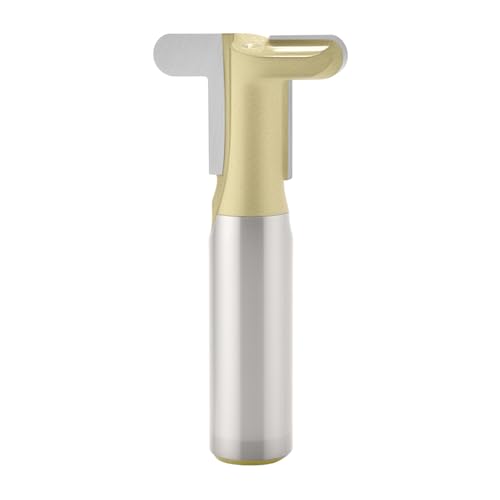 1,27 cm Schaft-Schnitzfräser-Bits, goldbeschichtetes Hartmetall-Holzgriff, Nutfräser für Schublade, Möbel, Nutfräser für Holzbearbeitung, Fräser (1,27 x 1,27 cm) von Trvoxviq