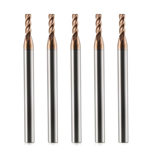 5 Stück CNC-Fräser 2.5mm Hartmetall AlTiN 55HRC, 4-Schneidig für Schruppen/Schlichten VHM Schaftfräser Wolframcarbid 5 Stück CNC-Fräser 2.5mm Hartmetall AlTiN 55HRC, 4-Schneidig für Schruppen/Schlichten VHM Schaftfräser Wolframcarbid von Trvoxviq