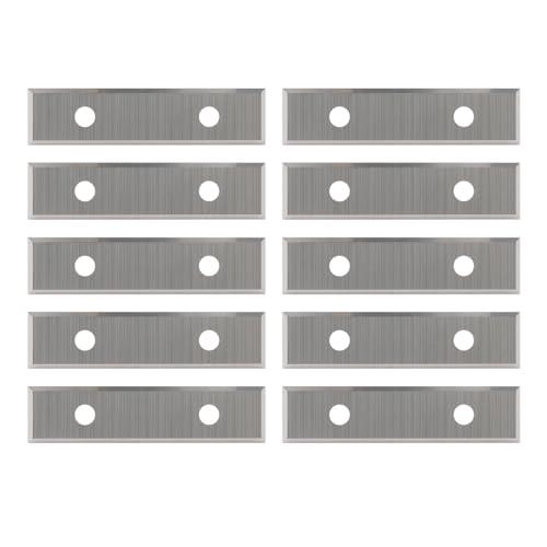 Quadratische 50 mm Hartmetall-Einsätze, 10PCS Schneidklingen für Wendeplatten Bündigfräser, Farbschaber-4 Kanten-50 x 12 x 1,5 mm, für Oberflächen-Rille, Spiralförmige Hobelschneideköpfe, Handschaber von Trvoxviq