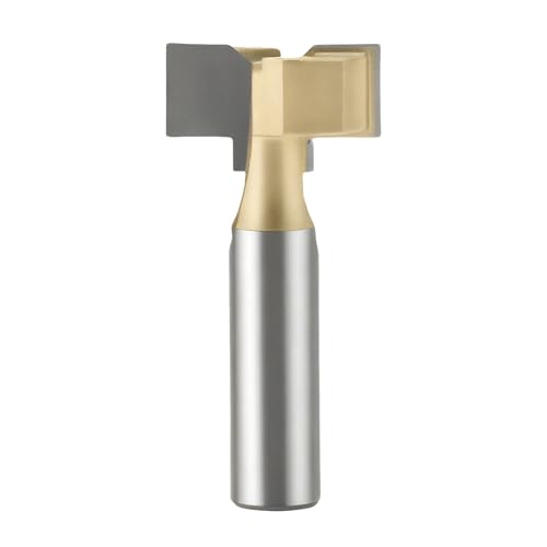 T-Nut-Fräser-Bit, Schrank-Ziehfräser-Bit, 1,27 cm Schaft, 4,8 cm Schnittdurchmesser, T-Nutfräser für Holzbearbeitung, robuster Hohlkehlform-Bit für die Installation von Schubladen- und Schrankknöpfen T-Nut-Fräser-Bit, Schrank-Ziehfräser-Bit, 1,27 cm Schaft, 4,8 cm Schnittdurchmesser, T-Nutfräser für Holzbearbeitung, robuster Hohlkehlform-Bit für die Installation von Schubladen- und Schrankknöpfen von Trvoxviq