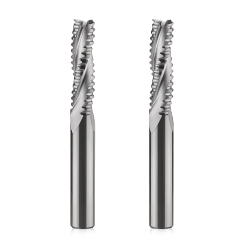 Trvoxviq 2 Stücke Hartmetall Schaftfräser 6mm, 22mm Schnittlänge ,3 Zähne/3 Schneiden Schruppfräse CNC Fräser, HRC 55, Fräser CNC Für Holz Trvoxviq 2 Stücke Hartmetall Schaftfräser 6mm, 22mm Schnittlänge ,3 Zähne/3 Schneiden Schruppfräse CNC Fräser, HRC 55, Fräser CNC Für Holz von Trvoxviq