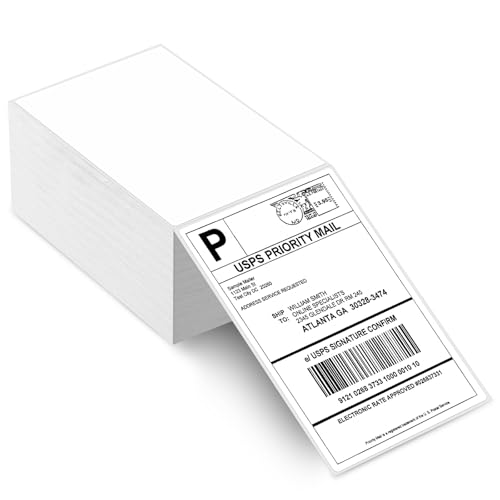 Tryslyn 500 Stück Etiketten Selbstklebend, Versandetiketten, Thermo Etiketten, Thermoetiketten, Versandaufkleber, Thermopapier Versandetiketten für Thermoetikettendruckern für Logo, Adresse(4" x 6") Tryslyn 500 Stück Etiketten Selbstklebend, Versandetiketten, Thermo Etiketten, Thermoetiketten, Versandaufkleber, Thermopapier Versandetiketten für Thermoetikettendruckern für Logo, Adresse(4" x 6") von Tryslyn