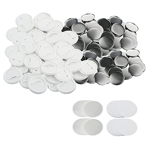 Tsadeer 200 Sets 58 mm / 2,25 Leertaste Teile für Maschinenknöpfe 58 mm Schaltfläche Teile, kreisförmige Abzeichen Button Pins Tsadeer 200 Sets 58 mm / 2,25 Leertaste Teile für Maschinenknöpfe 58 mm Schaltfläche Teile, kreisförmige Abzeichen Button Pins von Tsadeer