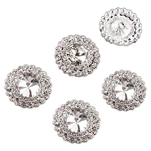 5 Stück Strass Knöpfe Glitzer Runde Metallknöpfe Frauen Nähen auf Kleidung Knöpfe für DIY Schmuck Handwerk Zubehör 20mm 5 Stück Strass Knöpfe Glitzer Runde Metallknöpfe Frauen Nähen auf Kleidung Knöpfe für DIY Schmuck Handwerk Zubehör 20mm von Tsangbaby
