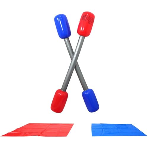 1 Satz Aufblasbare Battle Duel Sticks, Aufblasbare Gladiator-spielset Für Kinder Und Erwachsene, Rollenspielzubehör, Rasenkampf, Vertreibungsstöcke, Partyspielzeug, Interaktive Eltern-kind-spiele von Tsffae