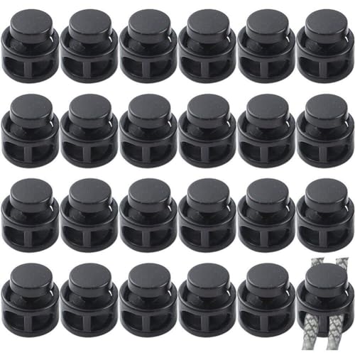 24 Stück Kordelstopper Für Kordelzug Doppelloch-federstopp-kipphebel Stopper-Lanyard-Schnur Kordelknebel Für Schnürsenkel, Kleidung, Taschen 24 Stück Kordelstopper Für Kordelzug Doppelloch-federstopp-kipphebel Stopper-Lanyard-Schnur Kordelknebel Für Schnürsenkel, Kleidung, Taschen von Tsffae