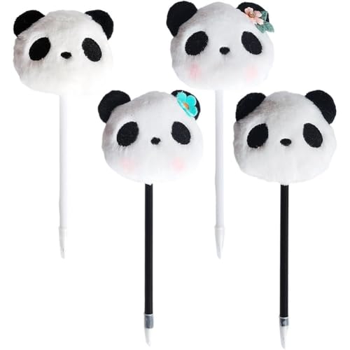 Tsffae 4 Stück Cartoon Panda Kugelschreiber Lustiger Tier Kugelschreiber Ergonomischer Schreibstift Weiche Plüsch Gelschreiber Schulbedarf Für Schüler Kinder Tsffae 4 Stück Cartoon Panda Kugelschreiber Lustiger Tier Kugelschreiber Ergonomischer Schreibstift Weiche Plüsch Gelschreiber Schulbedarf Für Schüler Kinder von Tsffae
