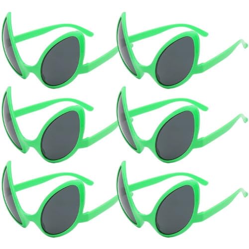 Tsffae 6pcs Brille Sonnenbrille Alternative Formen Regenbogenlinsen Brillen Aliens Cosplay Kostüm Party Lieferungen von Tsffae