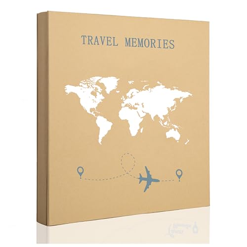 Tslespcx Reise-Fotoalbum, 10,2 x 15,2 cm, 600 Fotos, 5 Bilder pro Seite, 600 Taschen, raffinierter Kraftpapiereinband, Urlaubsfotoalbum, Reisedesign, Weltkarte, Abenteuer Tslespcx Reise-Fotoalbum, 10,2 x 15,2 cm, 600 Fotos, 5 Bilder pro Seite, 600 Taschen, raffinierter Kraftpapiereinband, Urlaubsfotoalbum, Reisedesign, Weltkarte, Abenteuer von Tslespcx