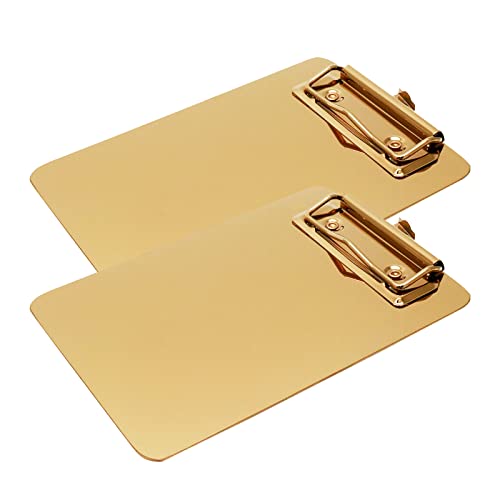 Tsnamay Klemmbrett aus Edelstahl, 15,2 x 10,2 cm, A4 und Briefgröße, Papierklemmbrett für Schule, Büro, Krankenhaus, Geschäft, 2 Stück Tsnamay Klemmbrett aus Edelstahl, 15,2 x 10,2 cm, A4 und Briefgröße, Papierklemmbrett für Schule, Büro, Krankenhaus, Geschäft, 2 Stück von Tsnamay