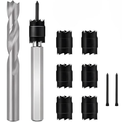 TsoLay 10-Teiliges Schweißpunktfräser-Set, Doppelseitig, 3/8 und 5/16, HSS-Rotations-Schweißpunktfräser-Entferner-Bohrer für Bohrmaschinen-Punktschweißen TsoLay 10-Teiliges Schweißpunktfräser-Set, Doppelseitig, 3/8 und 5/16, HSS-Rotations-Schweißpunktfräser-Entferner-Bohrer für Bohrmaschinen-Punktschweißen von TsoLay