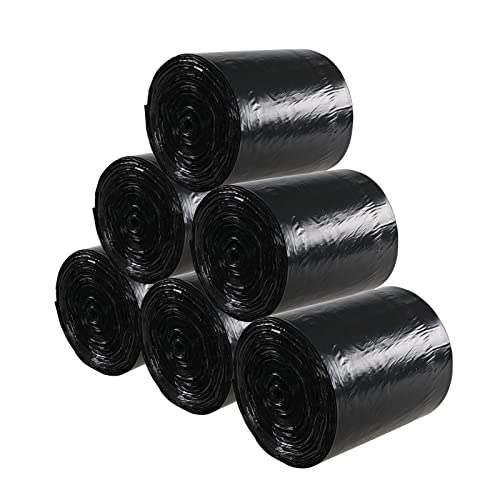 Tstorage 40L Müllbeutel Schwarz Kunststoff Müllbeutel 150 Counts / 6 Rollen von Tstorage