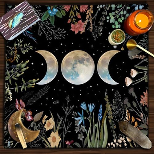 Altartuch Tarotkarten Tischdecke Hexereizubehör Psychische Tischdecke Quadratisch Alter Pagan Spirituelles Himmlisches Decktuch, Altar Tarot Tischdecke 50 X 50 cm Altartuch Tarotkarten Tischdecke Hexereizubehör Psychische Tischdecke Quadratisch Alter Pagan Spirituelles Himmlisches Decktuch, Altar Tarot Tischdecke 50 X 50 cm von Tsuchiya