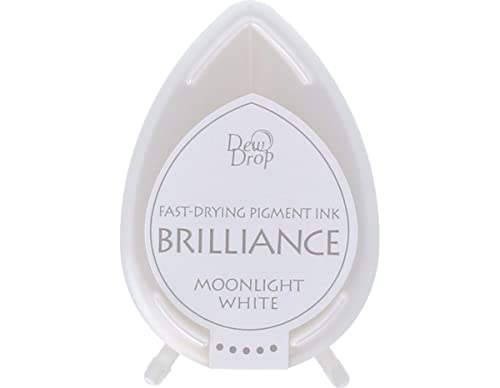 Brilliance Dew Drop Pigment Ink Pad-Moonlight White von Tsukineko