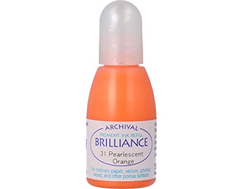 Brilliance Nachfüll-Tinten Tsukineko Re-Inker, mit Perlglanz, Orange Brilliance Nachfüll-Tinten Tsukineko Re-Inker, mit Perlglanz, Orange von Tsukineko