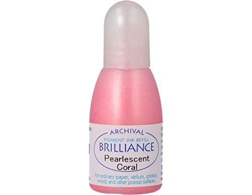 Brilliance Refill Tinten Tsukineko re-Inker, Perlglanz Koralle von Brilliance Refill Inks