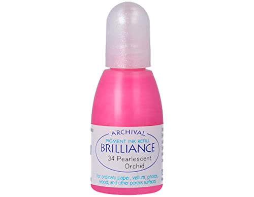 Brilliance Refill Tinten Tsukineko re-Inker, Perlglanz-Orchidee von Tsukineko