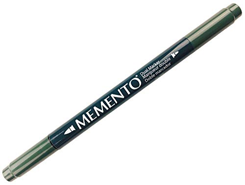 Memento Fineliner Zeichenstifte Grün, Northern Pine - Malstifte für Künstler, Wasserfest - Beständig Gegen Ausbleichen - zum Stempeln, Kalligraphieren, Aquarellieren, Embossing und für Mischtechniken Memento Fineliner Zeichenstifte Grün, Northern Pine - Malstifte für Künstler, Wasserfest - Beständig Gegen Ausbleichen - zum Stempeln, Kalligraphieren, Aquarellieren, Embossing und für Mischtechniken von Tsukineko