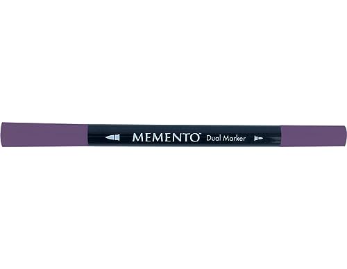 Memento Fineliner Zeichenstifte Schwarz, Elderberry - Malstifte für Künstler, Wasserfest - Beständig Gegen Ausbleichen - zum Stempeln, Kalligraphieren, Aquarellieren, Embossing und für Mischtechniken von Tsukineko