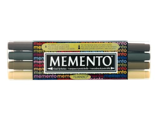 Memento Fineliner Zeichenstifte Set, Central Park - Malstifte für Künstler, Wasserfest - Beständig Gegen Ausbleichen - Stempeln, Kalligraphieren, Aquarellieren, Embossing und für Mischtechniken Memento Fineliner Zeichenstifte Set, Central Park - Malstifte für Künstler, Wasserfest - Beständig Gegen Ausbleichen - Stempeln, Kalligraphieren, Aquarellieren, Embossing und für Mischtechniken von Tsukineko