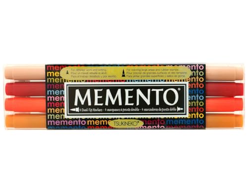 Memento Fineliner Zeichenstifte Set, Golden Sunset - Malstifte für Künstler, Wasserfest - Beständig Gegen Ausbleichen - Stempeln, Kalligraphieren, Aquarellieren, Embossing und für Mischtechniken Memento Fineliner Zeichenstifte Set, Golden Sunset - Malstifte für Künstler, Wasserfest - Beständig Gegen Ausbleichen - Stempeln, Kalligraphieren, Aquarellieren, Embossing und für Mischtechniken von Tsukineko