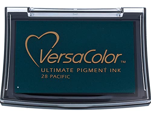 Tsukineko VersaColor Stempelkissen-Blau, Pacific-Groß-Deckend, Wasserbasis-Wasserfest-Embossing, Blue, 9,9 x 6,8 x 1,9 cm Tsukineko VersaColor Stempelkissen-Blau, Pacific-Groß-Deckend, Wasserbasis-Wasserfest-Embossing, Blue, 9,9 x 6,8 x 1,9 cm von Tsukineko
